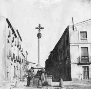 bruixot de Terrassa a la Plaça de la Creu de 1892